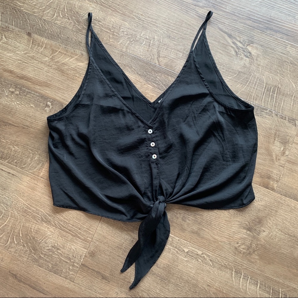 Free People | Silky Tie Crop Tank
